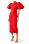 Lora Midi Dress - Red - 5