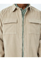 Cotton Buttoned Corduroy Jacket with Flap Pocket Detail - 5