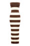 Theo Strapless Striped Dress