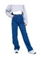 Y2K Unisex Gusseted Front Side Pocket Stitching Detail Blue Denim Jean - 7