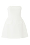 Exquisite Strapless Mini Dress - White