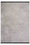Line Patterned Runner Gray Black White Washable Chenille Fringed Non-Slip Base Living Room Carpet 8377