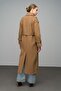 Shirt Collar Epaulettes Detailed Oversized Long Coat K. Kamel 3064 - 7