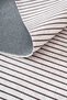 Line Patterned Runner Gray Black White Washable Chenille Fringed Non-Slip Base Living Room Carpet 8377 - 4