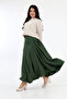 Scuba Full Kilos Skirt Khaki - 3
