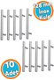 İnox Metal Furniture Kitchen Drawer Cabinet Cabinet Door Handle Handle Handles (128 mm - 12.8 cm) 10 Pieces - 6