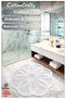 Cotton Tufted Water Absorbent Bath Mat, Bathroom Rug Lotus 120 X 120 cm Ecru - 3