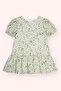 Baby Girl Patterned Green Dress