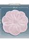 Cotton Tufted Water Absorbent Bath Mat, Bathroom Rug Lotus 100 X 100 cm Powder - 4