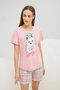 16622 Women's Printed Shorts Set