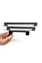 96 mm Bridge Handle Black Furniture Drawer Cloakroom Kitchen Cabinet Handle - 3