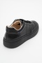 Fi̇ore Black Skin Genuine Leather Women's Sports Shoes - 4