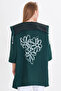 Women's Emerald Back Floral Printed Seasonal Jacket Arm-20K 024030 - 6