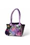 Crochet Knitted Detailed Leather Shoulder Bag, Handmade Special Design Tote Bag - 2