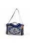 Crochet Knitted Detailed Leather Shoulder Bag, Handmade Special Design Tote Bag - 7