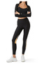 Silver Color Full Length Leggings - 2