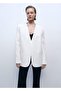 Lyocell and Linen Blend Blazer Jacket