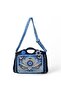 Crochet Knitted Detailed Leather Shoulder Bag, Handmade Special Design Tote Bag - 2