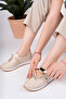 Beige Women's Casual Shoes - 3