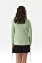 Ribbed Heart Printed Girls' Body with Gathered Sides - 3