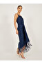 Fringe Hem Detail Sleeveless Bodycon Maxi Dress - 2