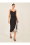 Fringe Detail Sleeveless Bodycon Midi Dress
