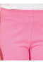 Elastic Waistband Basic Capri Length Leggings - 3