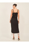 Fringe Detail Sleeveless Bodycon Midi Dress - 5