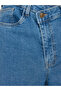 High Rise Asymmetric Waist Straight Leg Jeans - 3