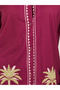Palm Placement Printed Shirt and Pyjama Pants Set - 3