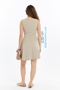Beige Color Camisole Mini Length Flare Dress - 8