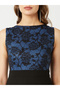 Lace Yoke Sleeveless A-Line Maxi Dress - 4