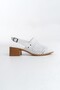 Genuine Leather White Short Heeled Women's Sandals Tmd 2025779 - 6