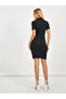 Bow Detail Ribbed Bodycon Mini Dress - 6