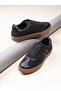 Panelled Rubber Sole Lace Up Sneakers