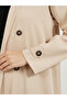Coat Style Twill Abaya with Buttons - 4