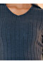 Solid Ribbed Polo Neck Bodycon Midi Dress - 3
