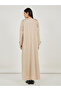 Coat Style Twill Abaya with Buttons - 5