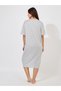 Strawberry Patch Detail Striped Sleep T-Shirt Dress - 4