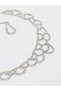 Embellished Faux Crystal Earrings and Necklace Jewelry Set - 3