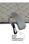 2 Pieces Beige Leather Quilted Car Seat Back Organizer Tablet Holder Organizer iPad Tablet Holder - 8
