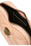 Crocodile Patterned Heart Micro Bag - Light Orange - 5