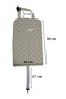 2 Pieces Beige Leather Quilted Car Seat Back Organizer Tablet Holder Organizer iPad Tablet Holder - 6