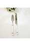 Gold Detail Porcelain Handle 5 Piece Service Set - 3