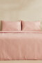 Fiora 100% Cotton Soft Touch Double Duvet Cover Set Pink