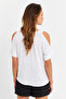 Women's White Off-the-Shoulder Blouse BR1329 - 6