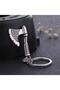 Nordic Valknut Triquetra Kolovrat Nordic Figures & Symbols Axe Steel Keychain