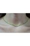 Peridot Stone Thin Natural Stone Necklace 2mm - 8