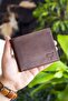 Delhi Leather Slim Brown Men's Wallet with Coin Compartment