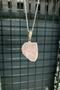 Natural Raw Pink Quartz Love Stone Pendant